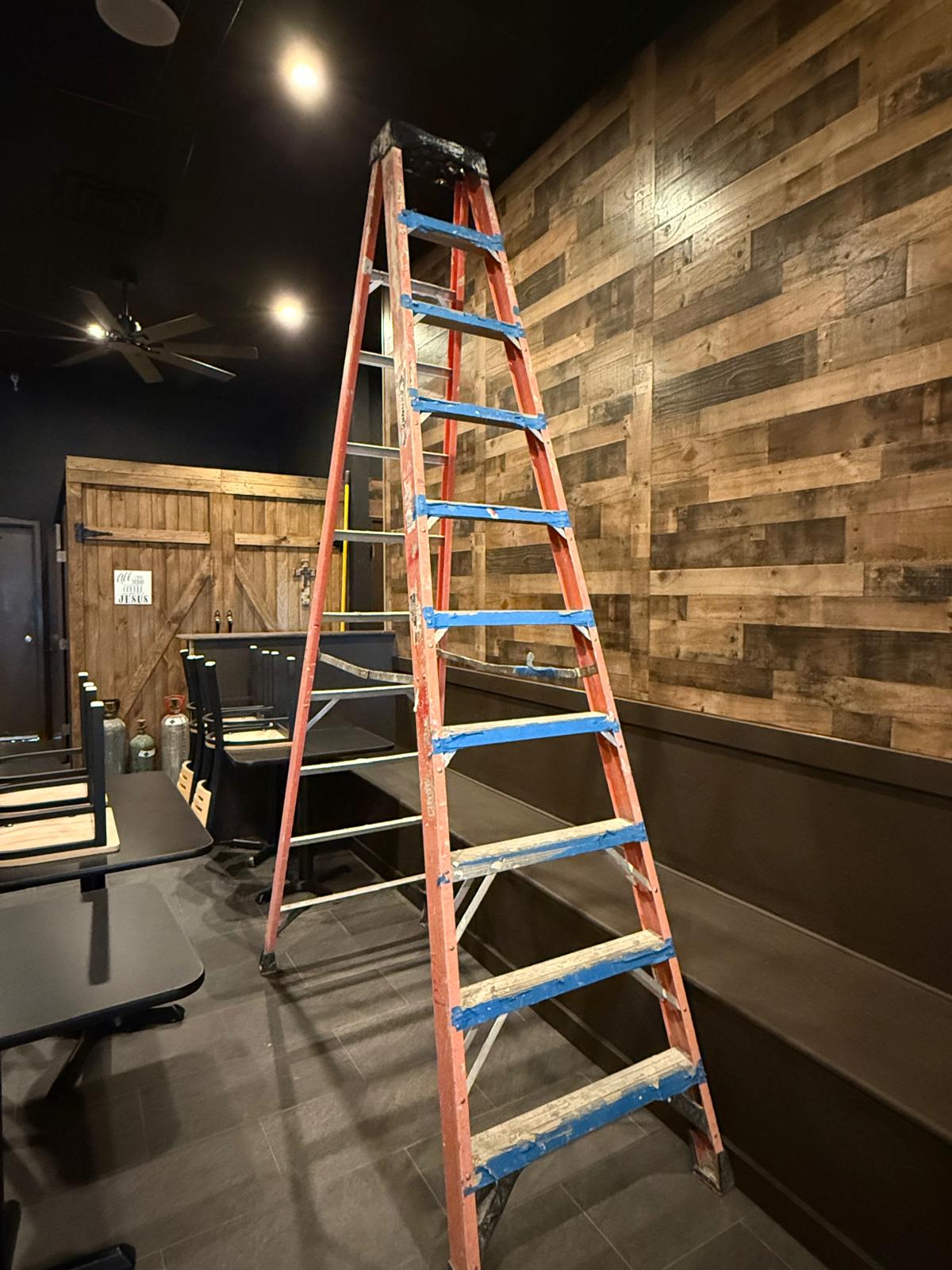 The new coffee shop taking shape during renovation